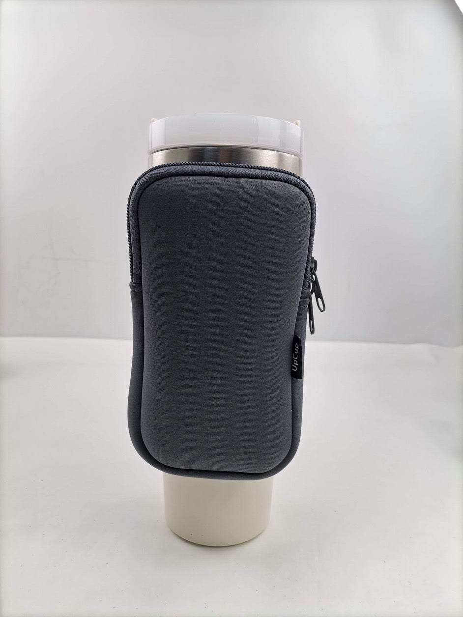 GRAY - Personalized Bottle Pouch